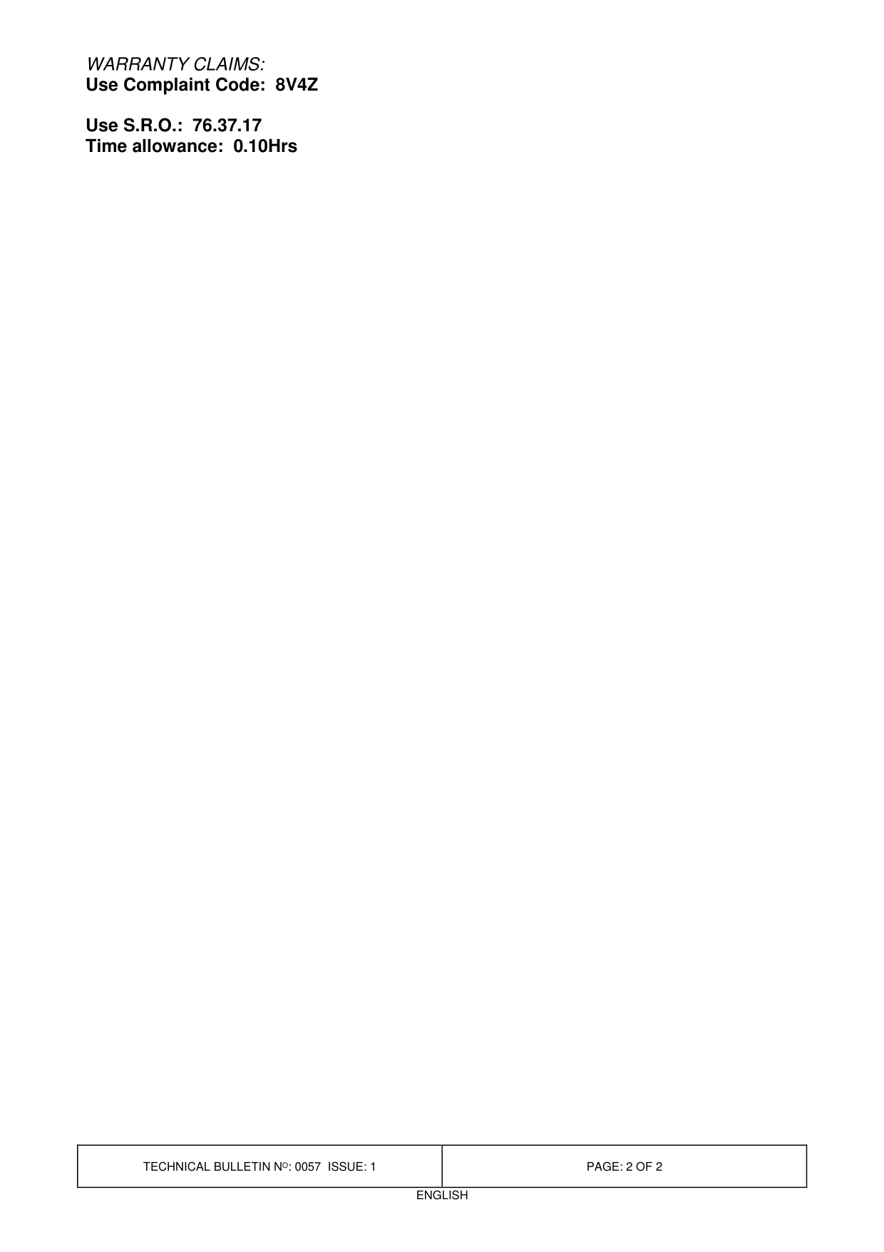 Lower Tailgate Does Not Release - Adjustment – bulletin page 2