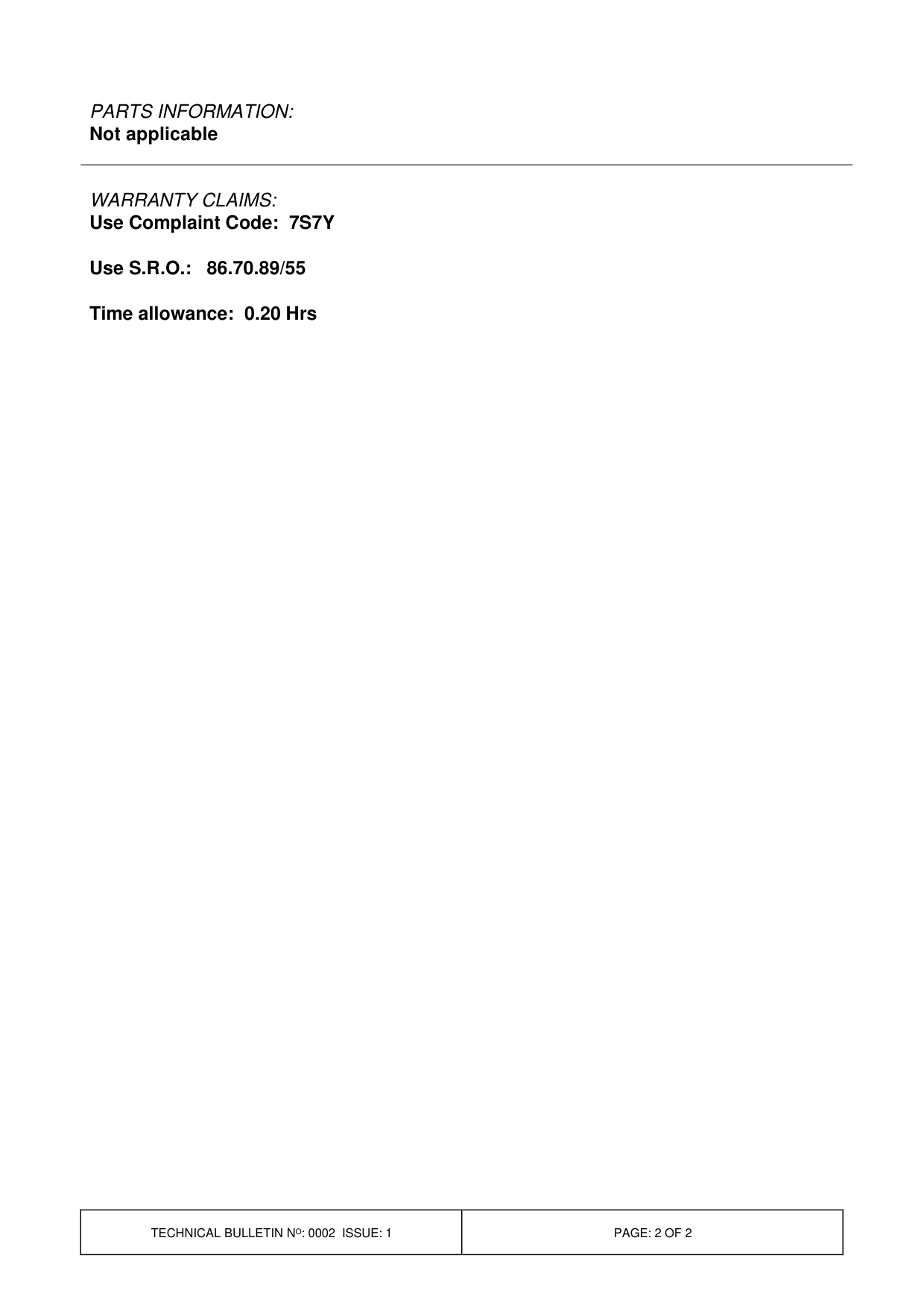 Intermittent Operation Of Air Conditioning – bulletin page 2