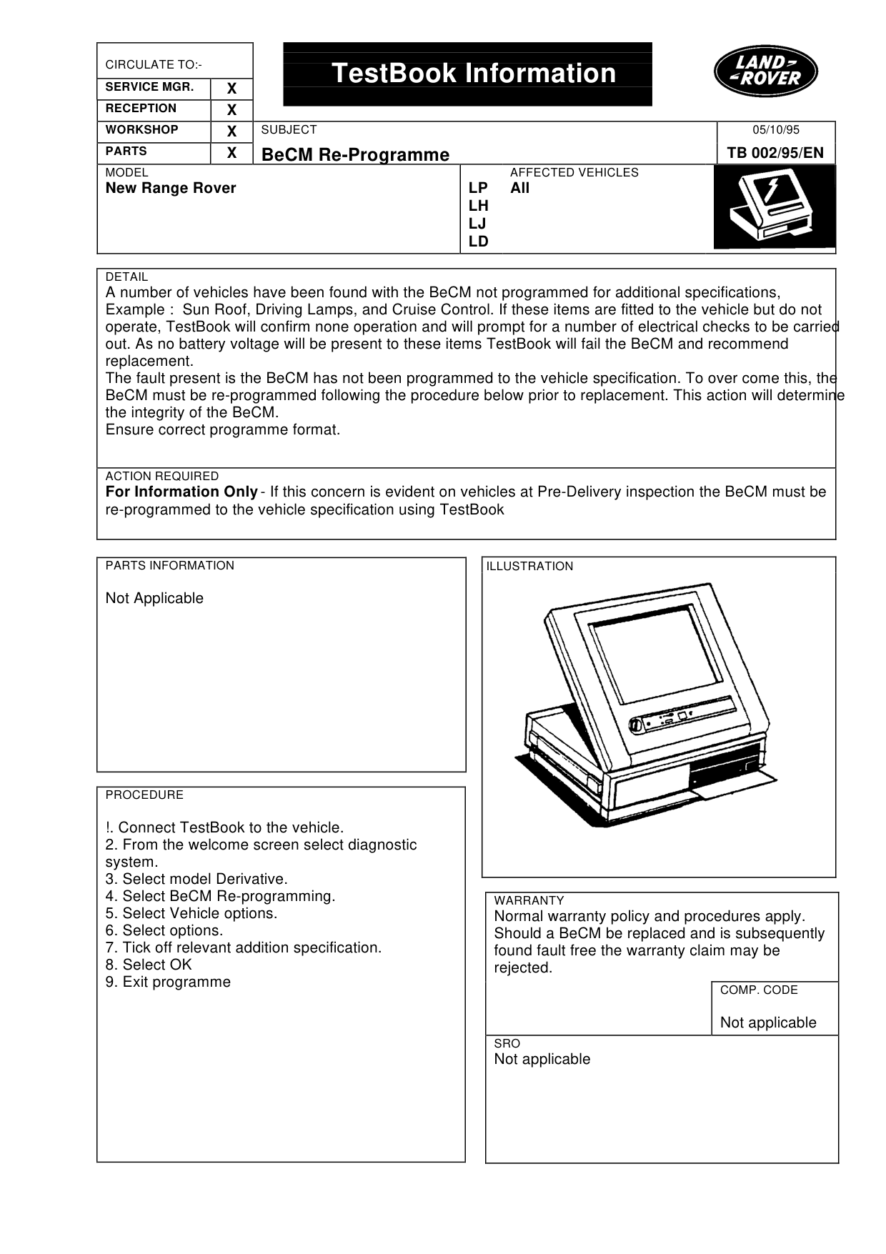 Becm Re-Programme – bulletin page 1