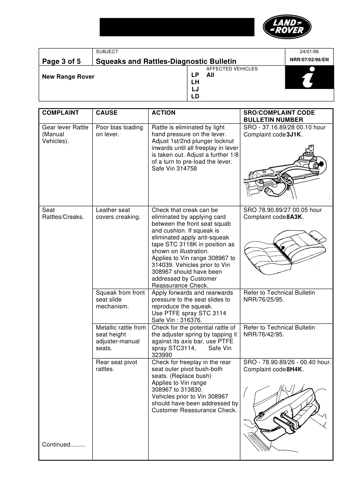 Squeaks And Rattles-Diagnostic Bulletin – bulletin page 3