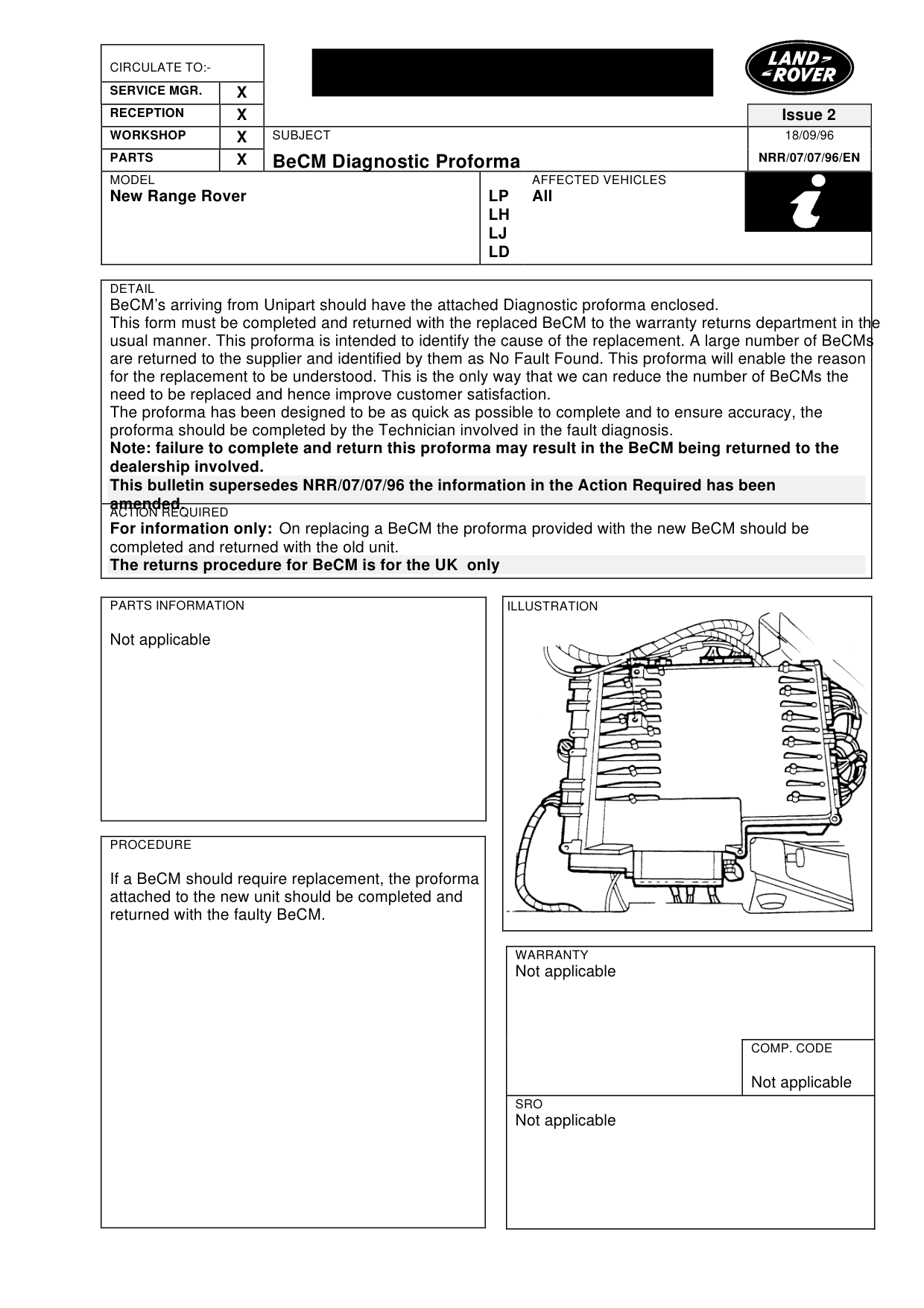 Becm Diagnostic Proforma – bulletin page 1