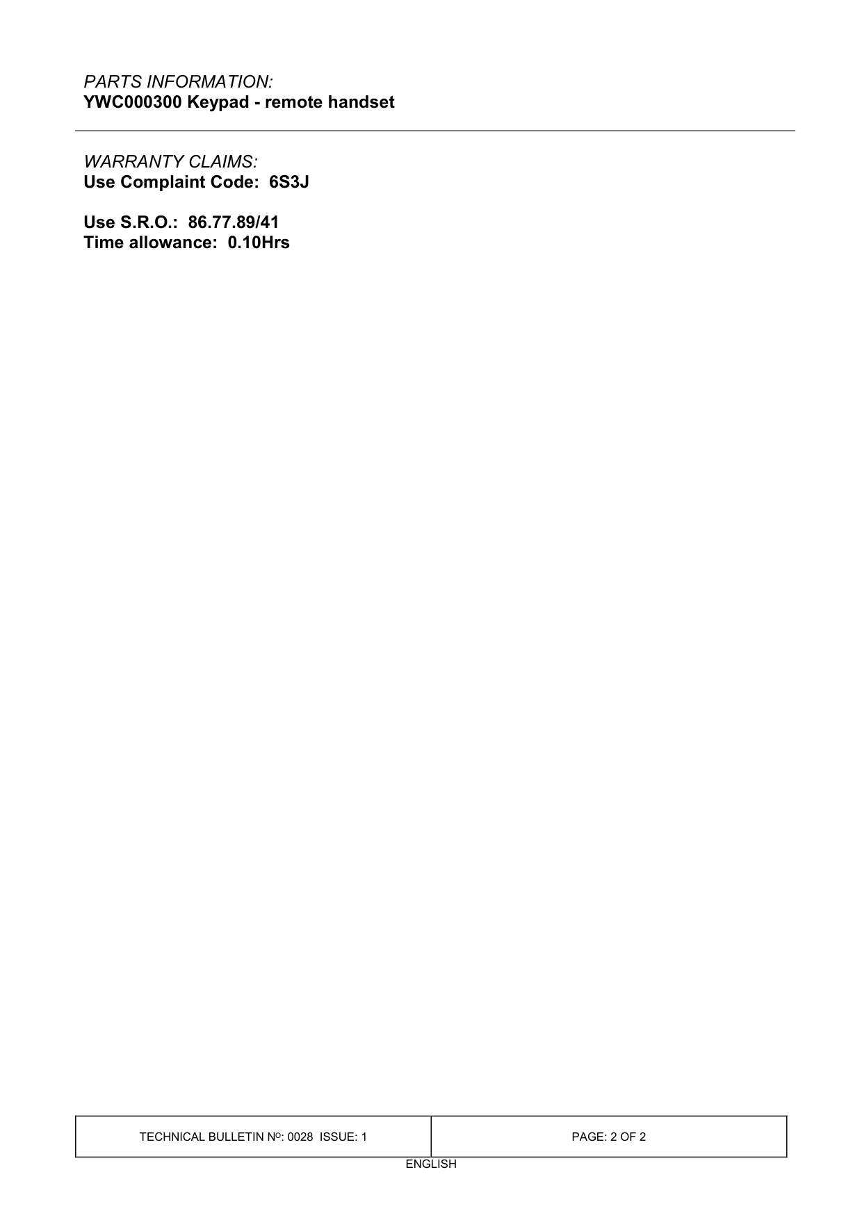 Remote Handset Keypad Buttons Worn – bulletin page 2