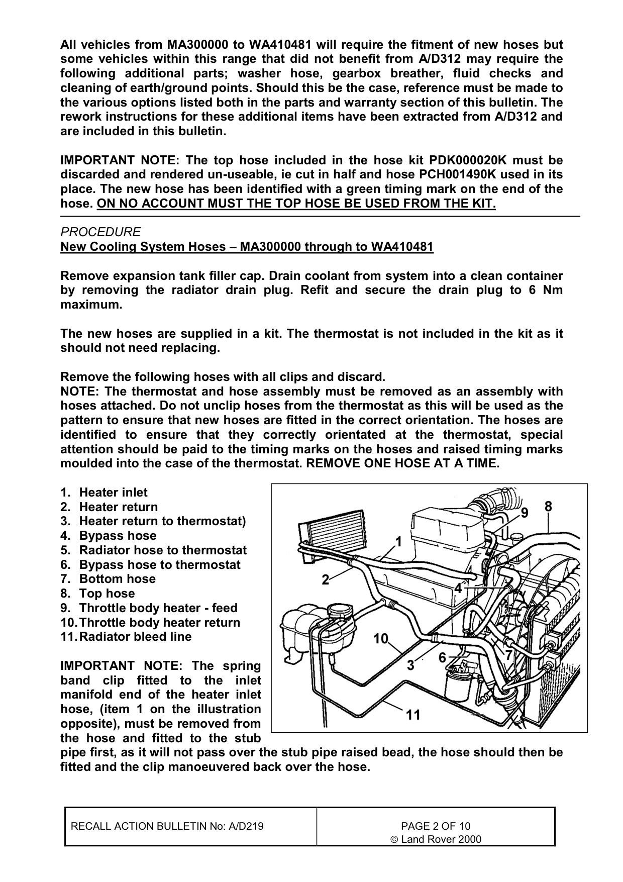 Durability Of Cooling System Hoses – bulletin page 2