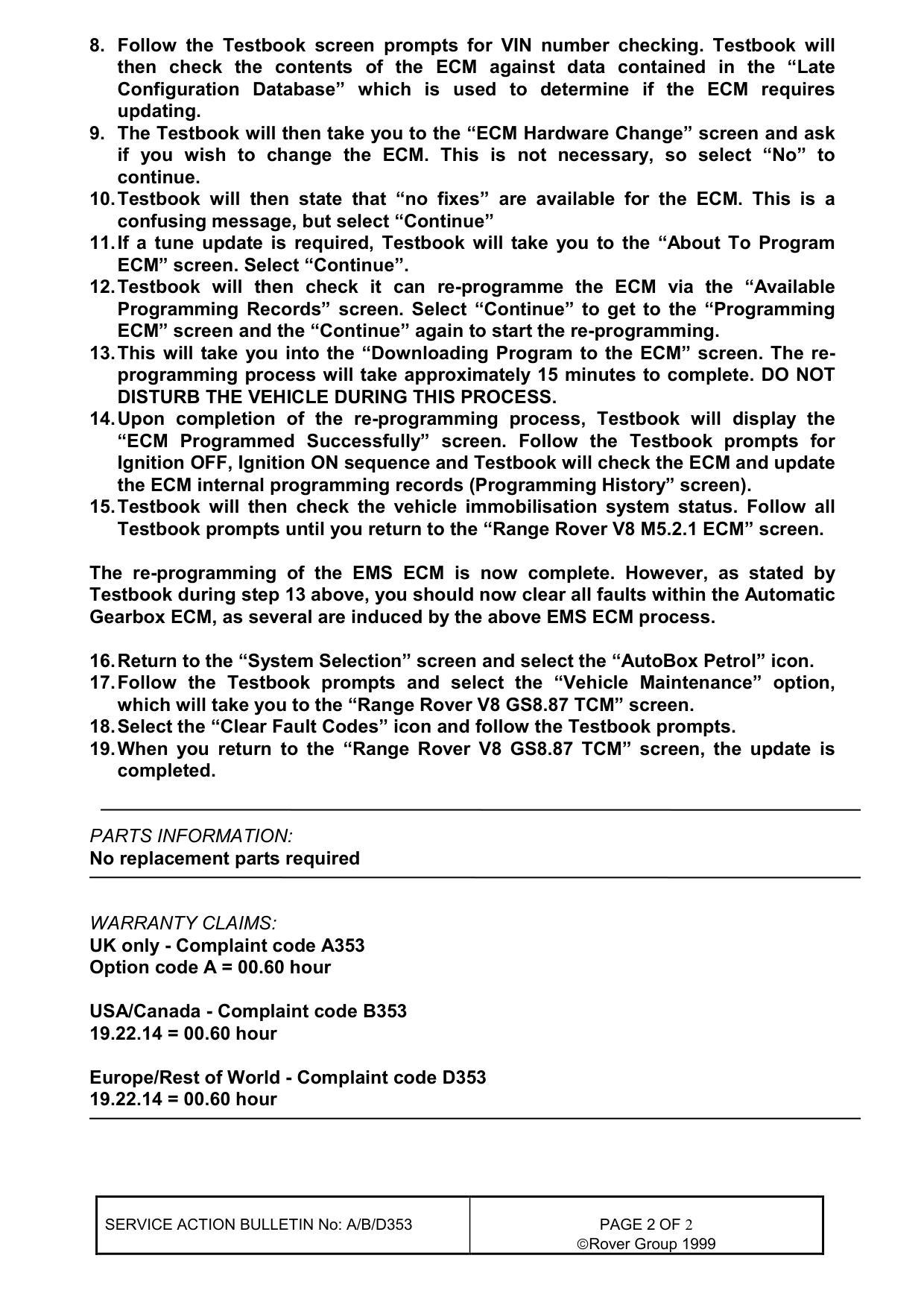 Excessive Cabin Boom At Idle – bulletin page 2
