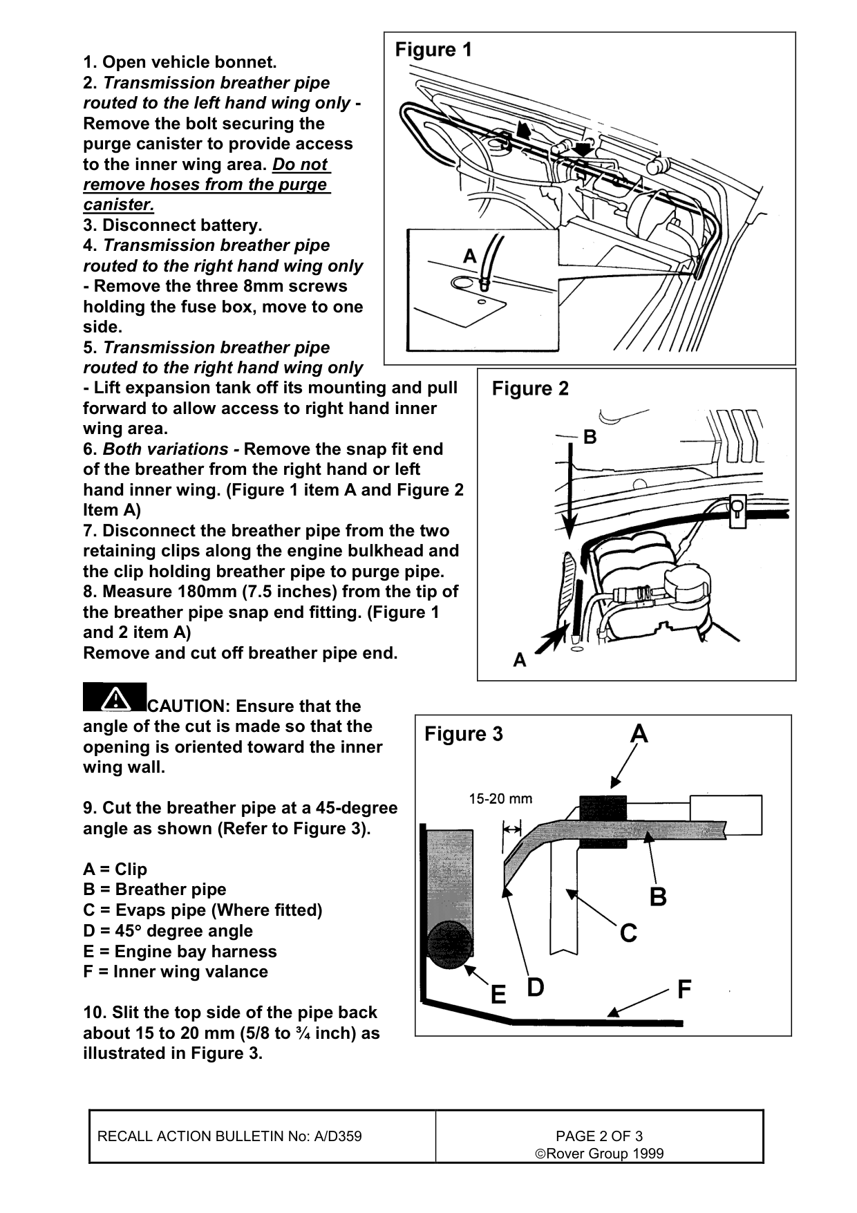 Transmission Breather Pipe Modification – bulletin page 2