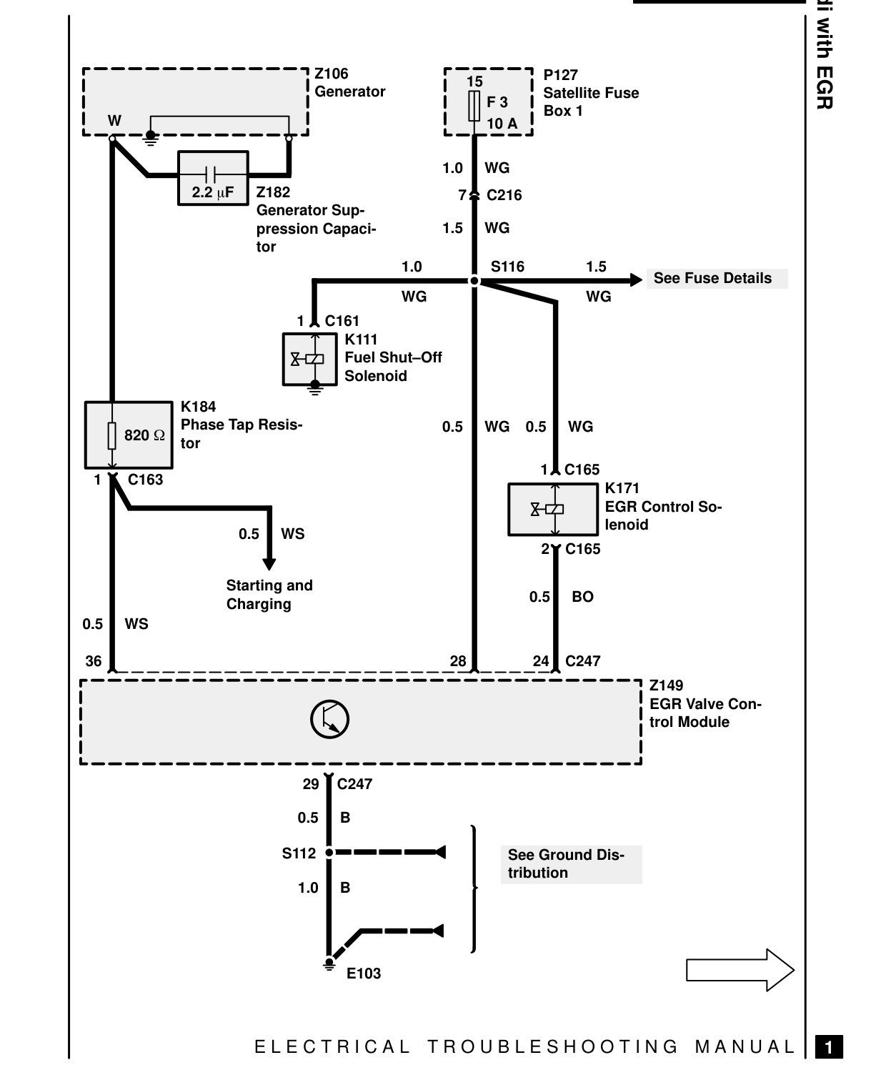300Tdi With Egr – Circuit Diagram