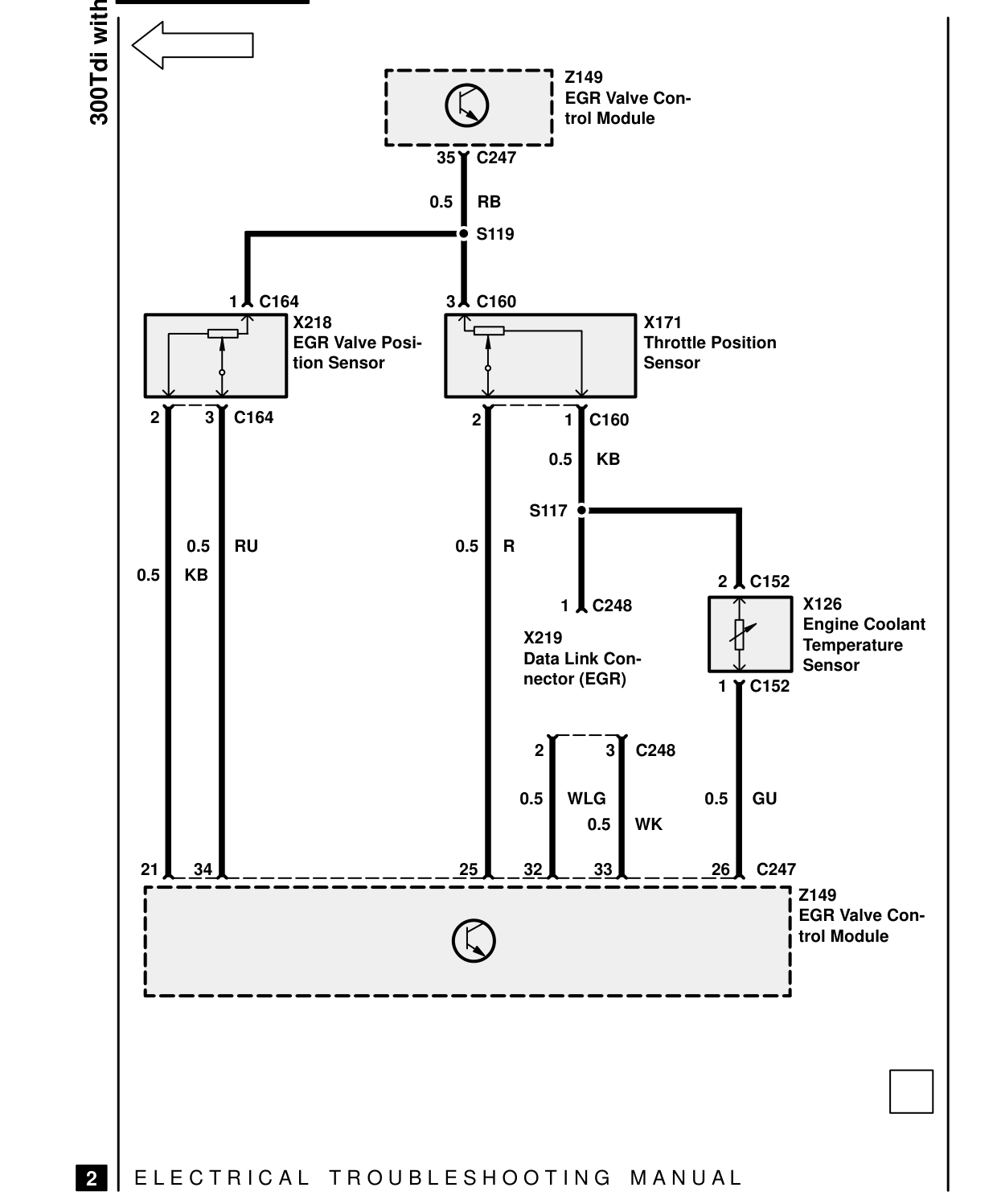 300Tdi With Egr – Circuit Diagram