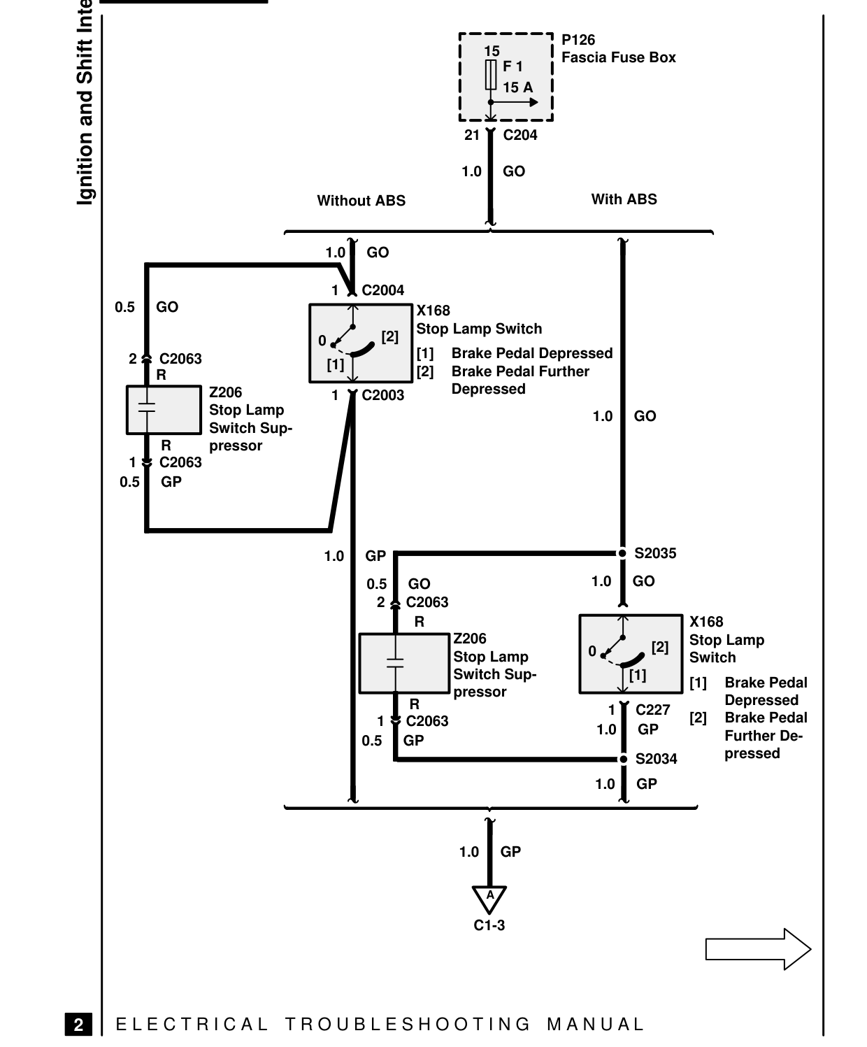 Ignition And Shift Interlock – Circuit Diagram