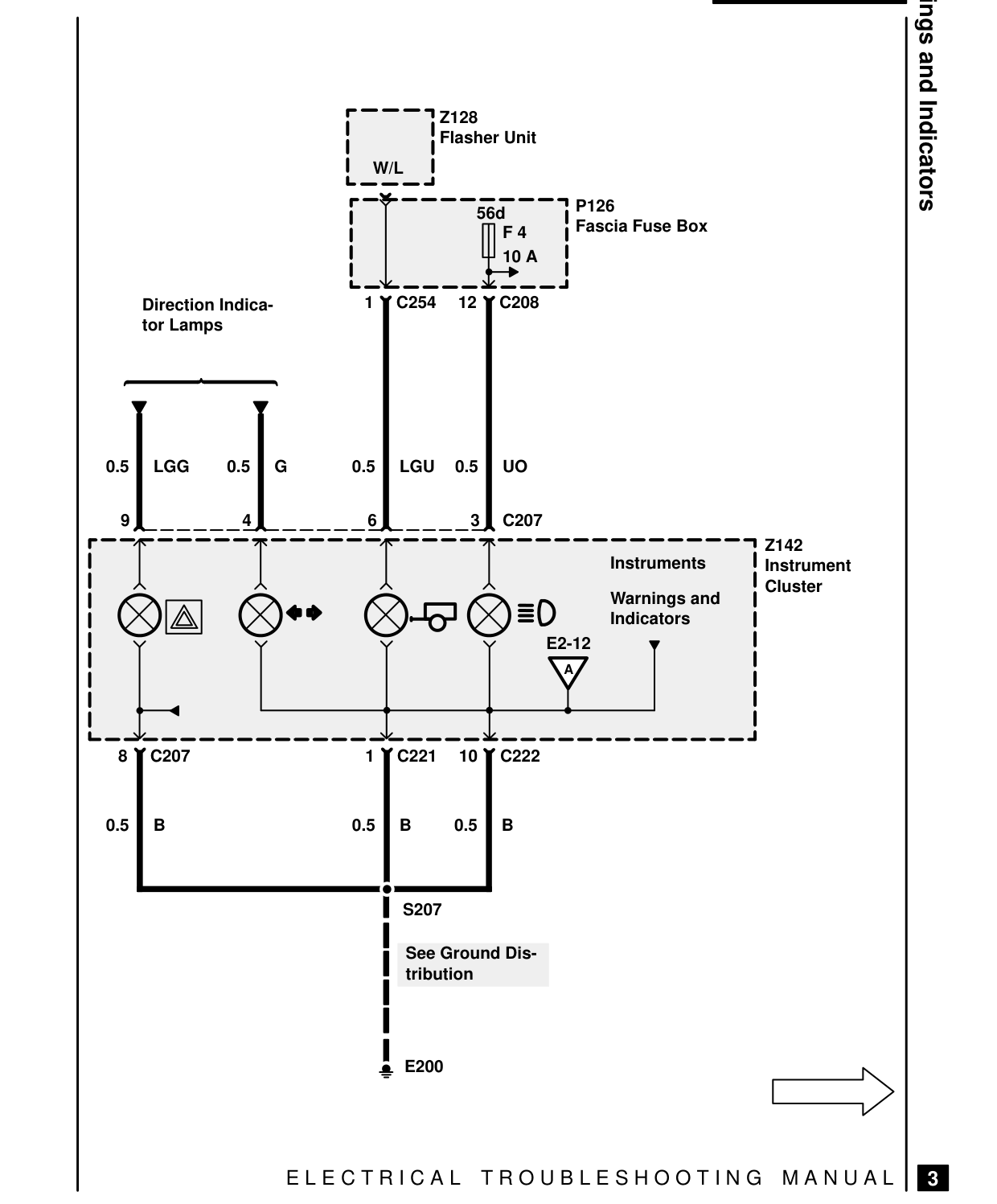 Warnings And Indicators – Circuit Diagram