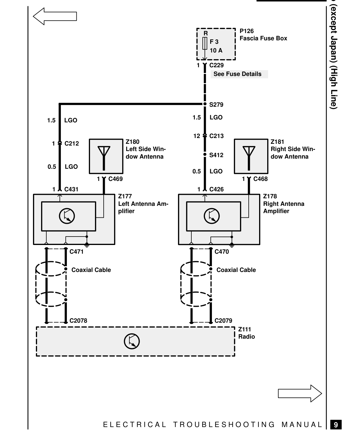 Radio (Except Japan) – Circuit Diagram