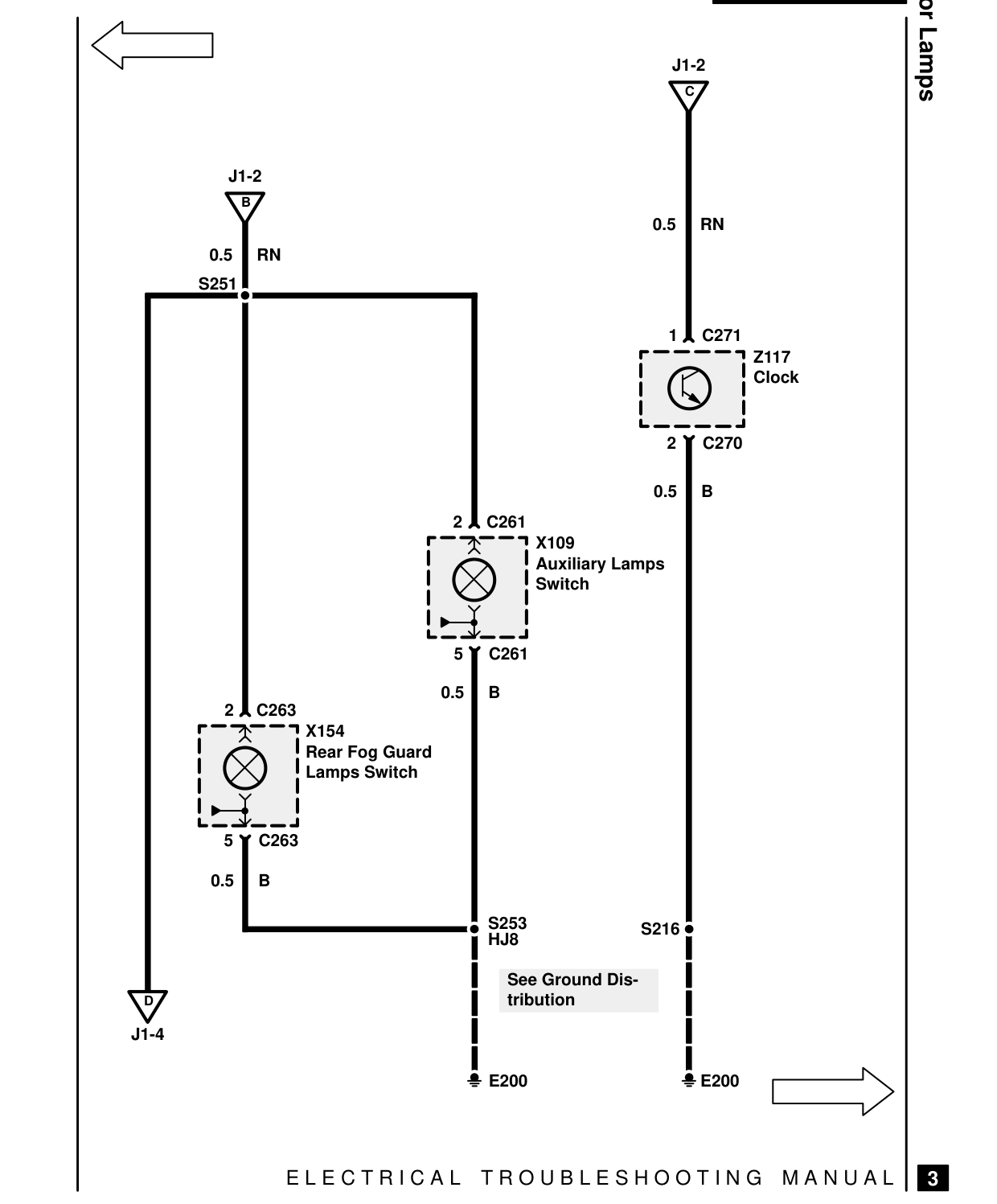 Interior Lamps – Circuit Diagram