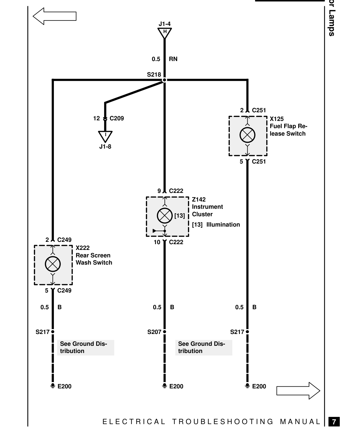 Interior Lamps – Circuit Diagram