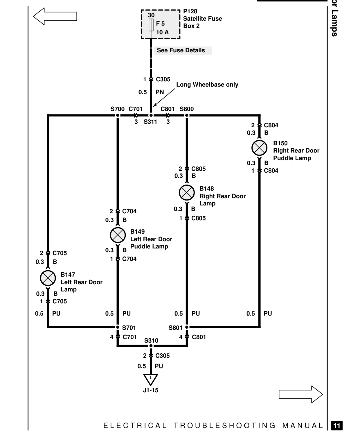 Interior Lamps – Circuit Diagram
