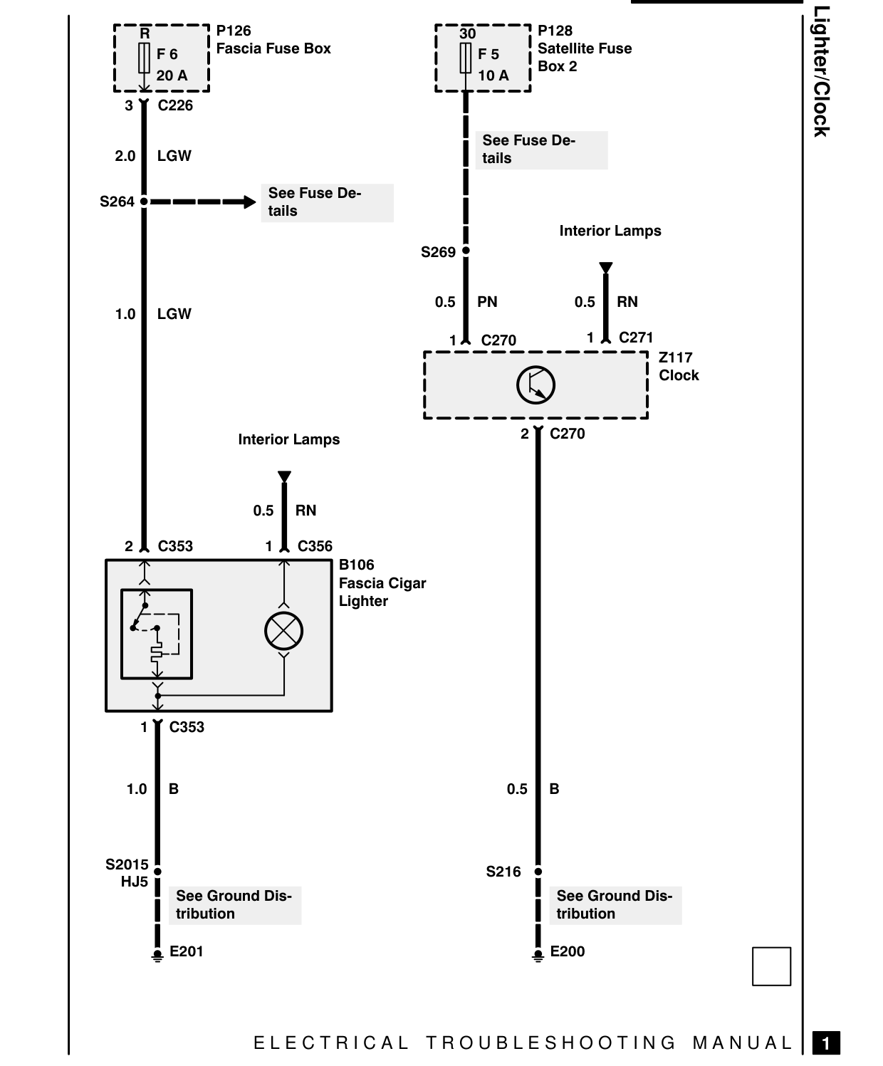 Cigar Lighter/Clock – Circuit Diagram