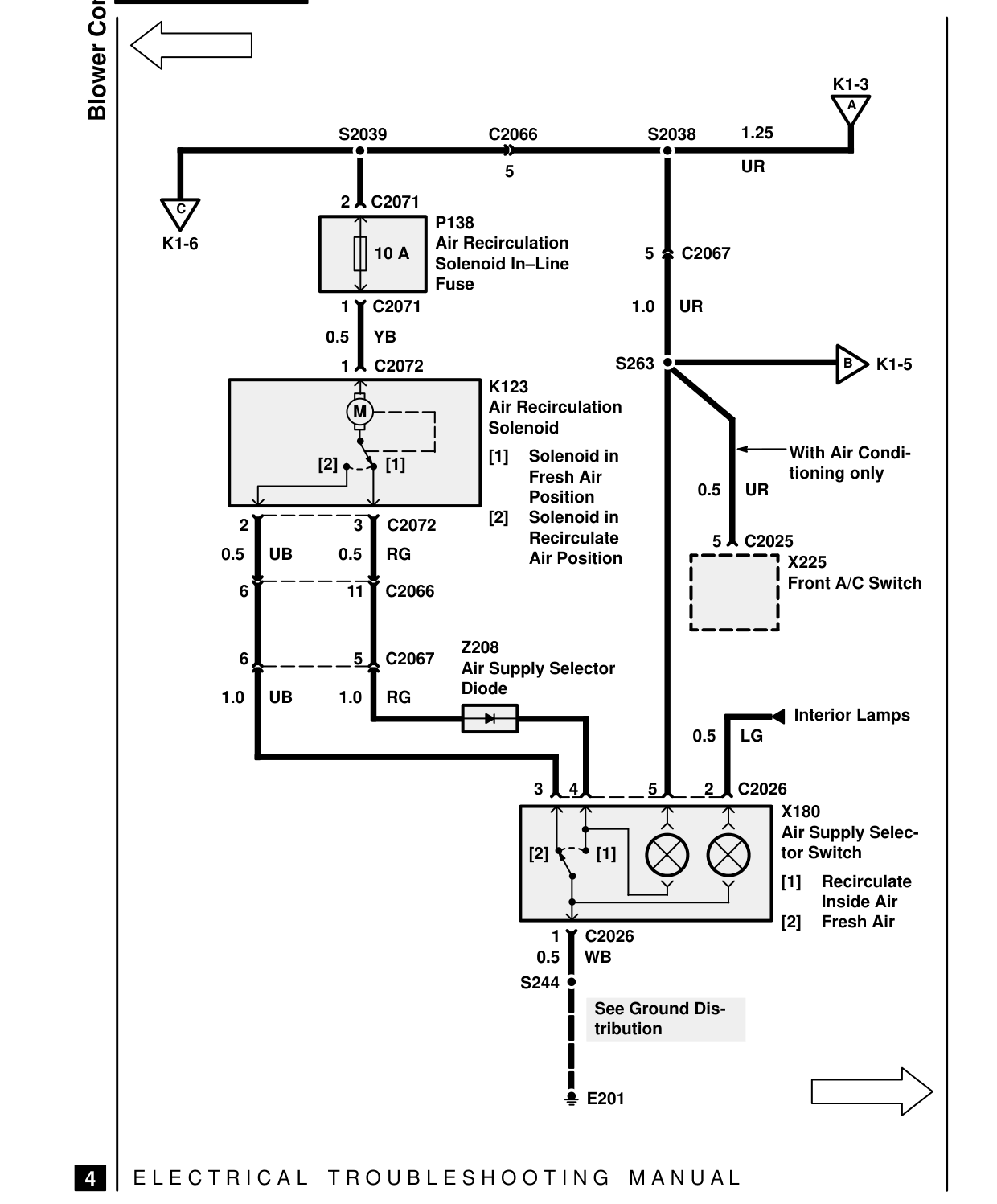 Blower Controls – Circuit Diagram