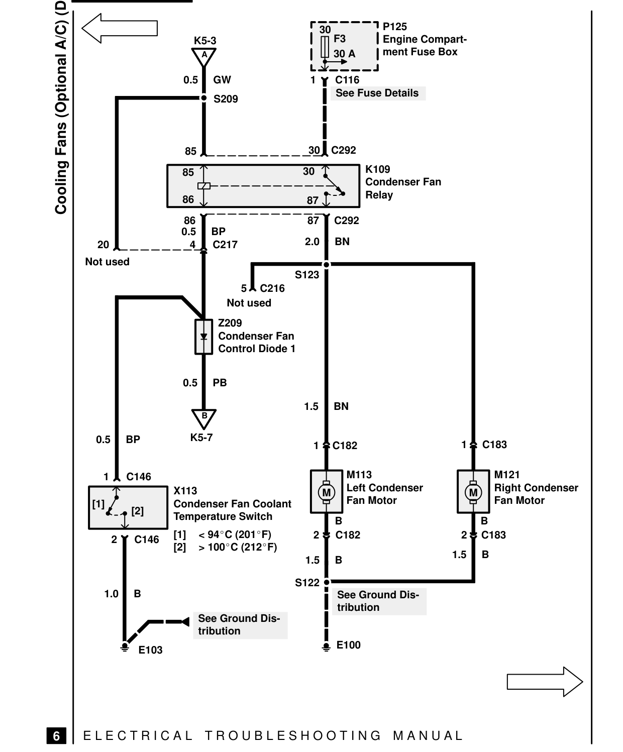 Cooling Fans – Circuit Diagram