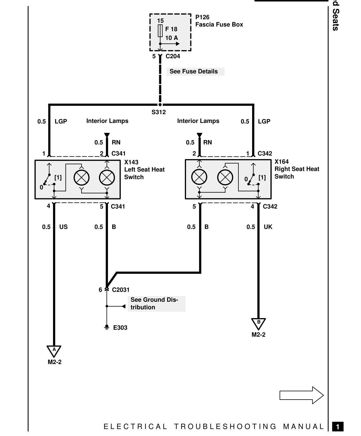Heated Seats – Circuit Diagram