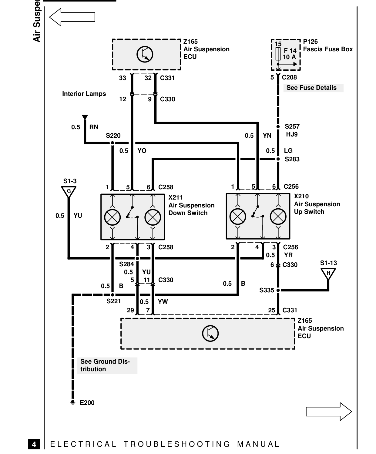 Air Suspension – Circuit Diagram