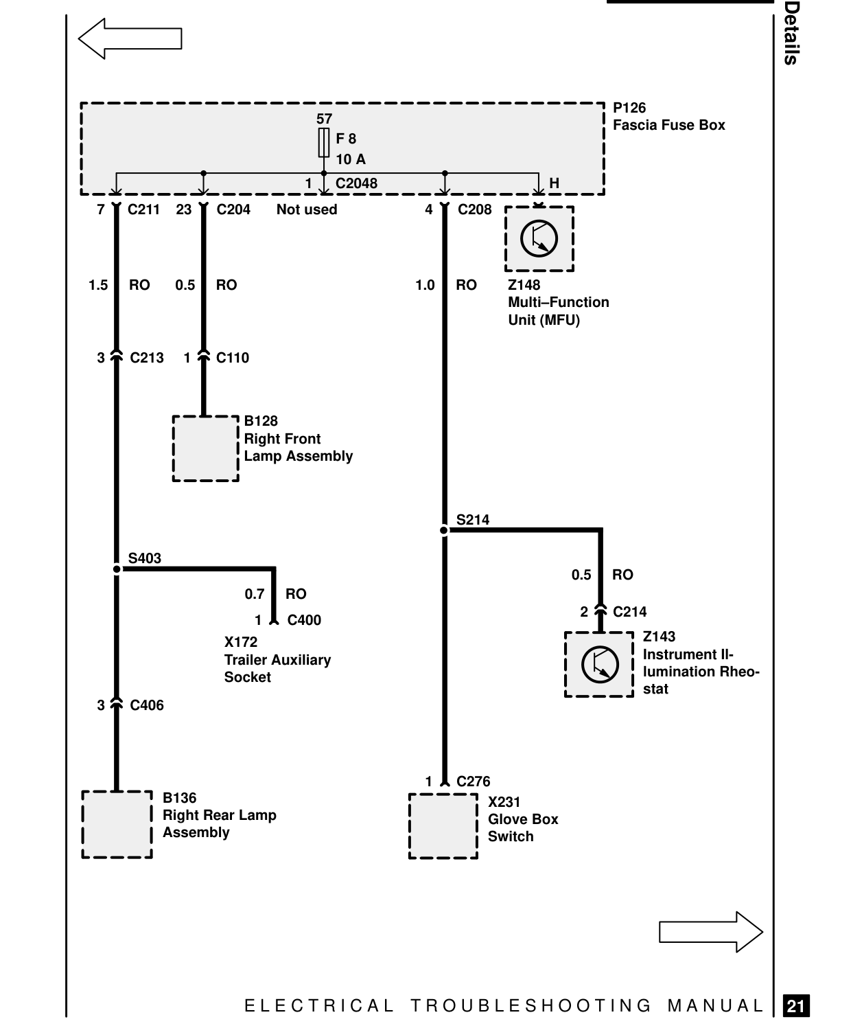 Fuse Details – Circuit Diagram