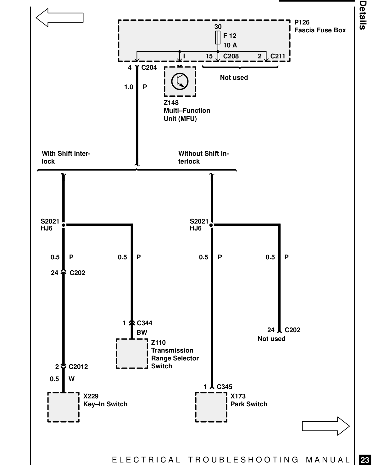 Fuse Details – Circuit Diagram