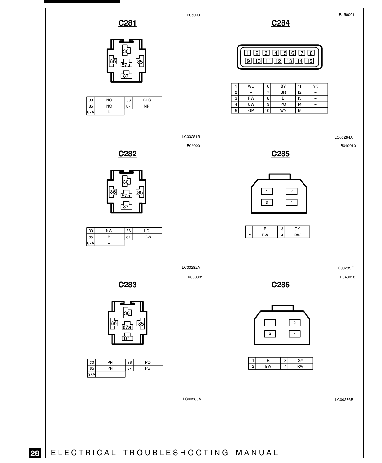 Connector Views – Circuit Diagram