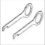LRT-86-006 Radio Removal Keys (Alpine)