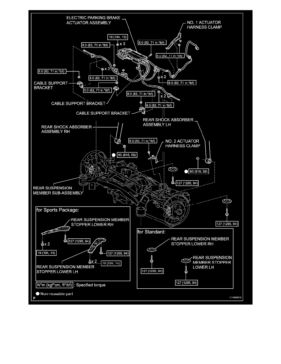 Lexus Service and Repair Manuals > LS 460 V84.6L (1URFSE) (2007) > Brakes and