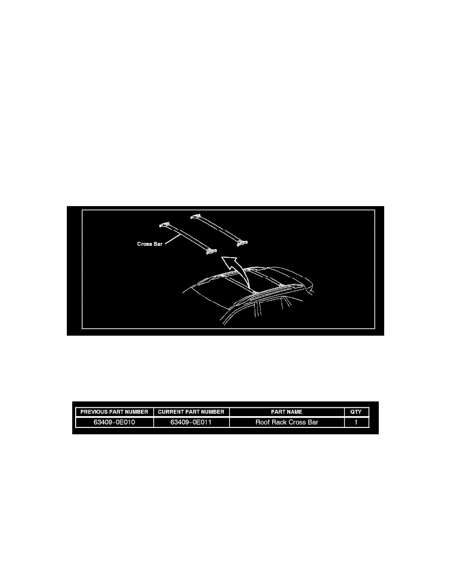 Body and Frame > Roof and Associated Components > Roof Rack Frame >  Component Information > Technical Service Bulletins > Customer Interest for  Roof Rack ...