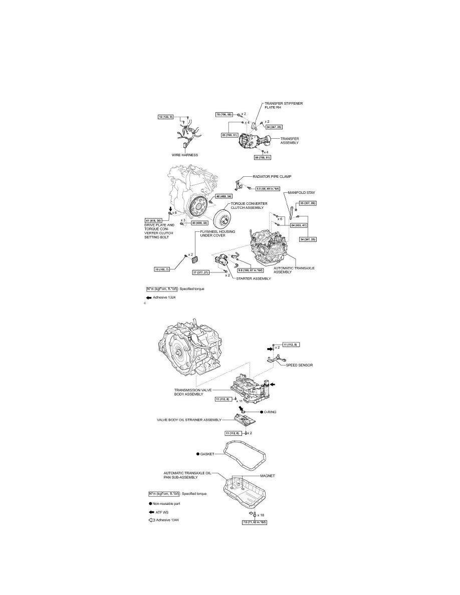 Transmission and Drivetrain > Automatic Transmission/Transaxle >  Transmission Speed Sensor, A/T > Component Information > Service and Repair  > U660E ...