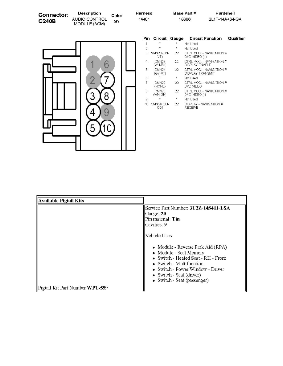 Lincoln Service and Repair Manuals > MKT AWD V63.5L Turbo