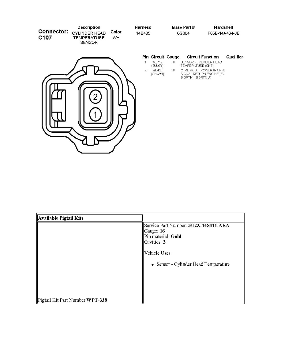 Engine, Cooling and Exhaust > Cooling System > Sensors and Switches - Cooling System > Engine - Coolant Temperature Sensor/Switch > Engine Temperature ...