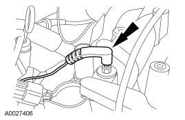 Step 20: Disconnect the ground wire from the RH rear stud.