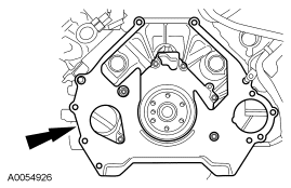 Step 4: Remove the engine/transmission spacer plate.