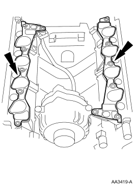 Step 32: Remove the intake manifold gaskets and discard.