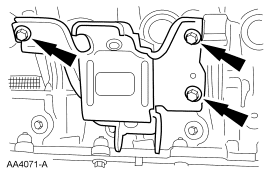 Step 7: Remove the bolts and the RH engine mount.