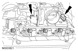 Step 16: Disconnect the throttle control and the throttle position (TP) sensor electrical connectors.