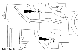 Step 13: Remove the bolts and the intake manifold shield.