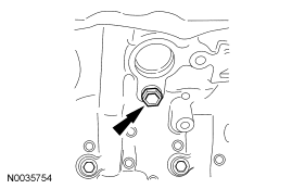 Step 8: Remove the drain plugs from the engine block. Allow the coolant to completely drain.