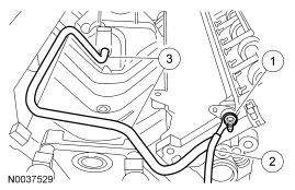Step 34: Remove the coolant bypass tube.