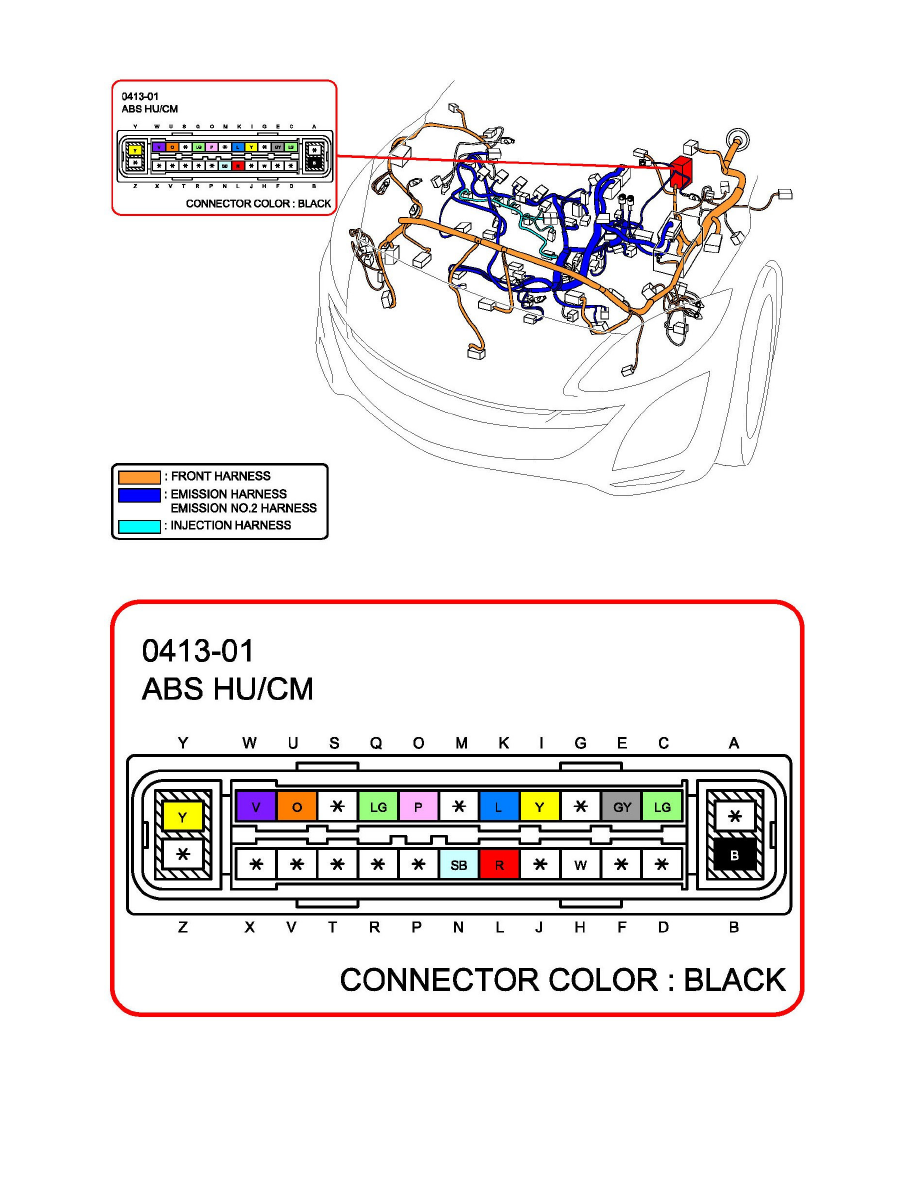 Mazda Service and Repair Manuals > 3 L42.5L (2010) > Brakes