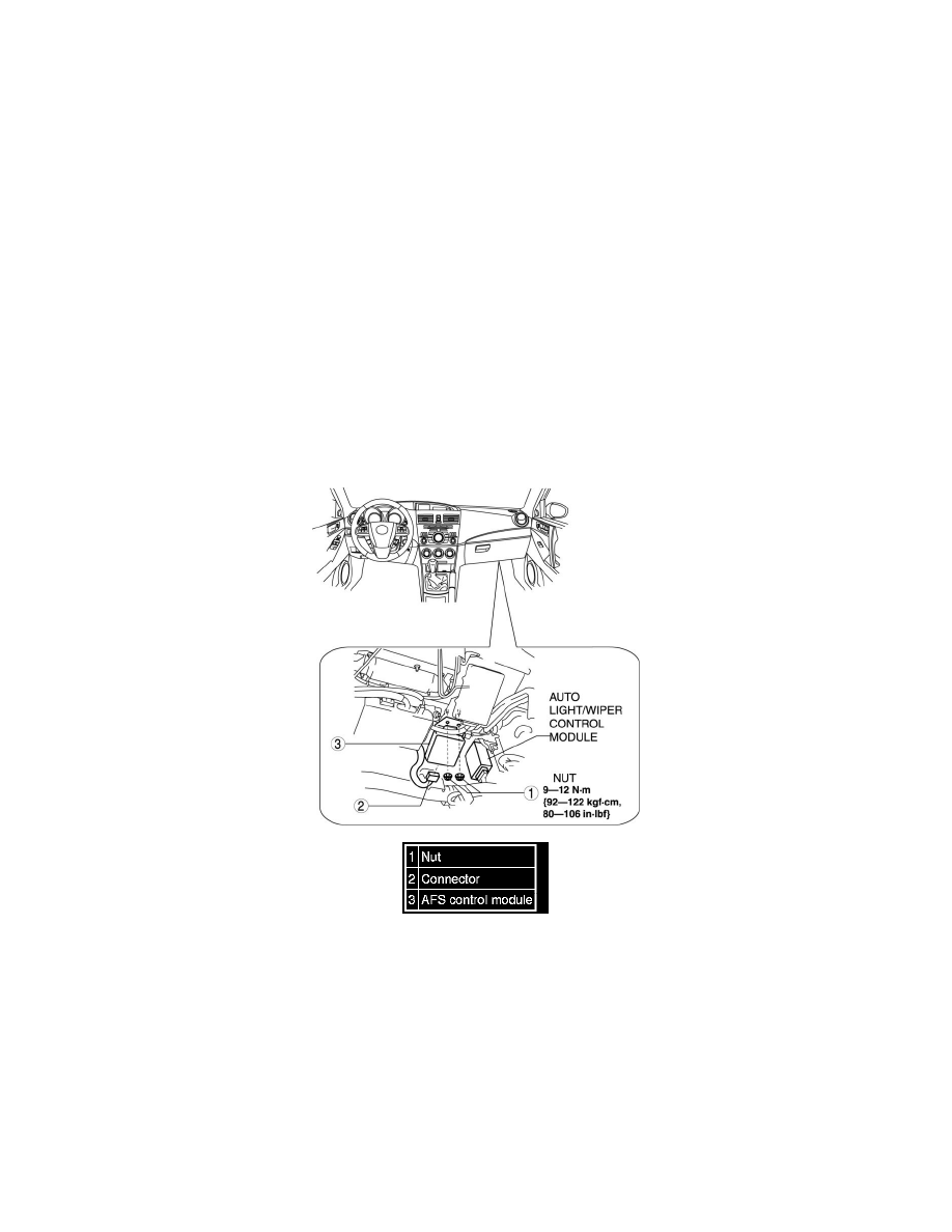 Mazda 3 Service Manual: Headlight Auto Leveling System Initialization Mazda 3 Service Manual: Headlight Auto Leveling System Initialization