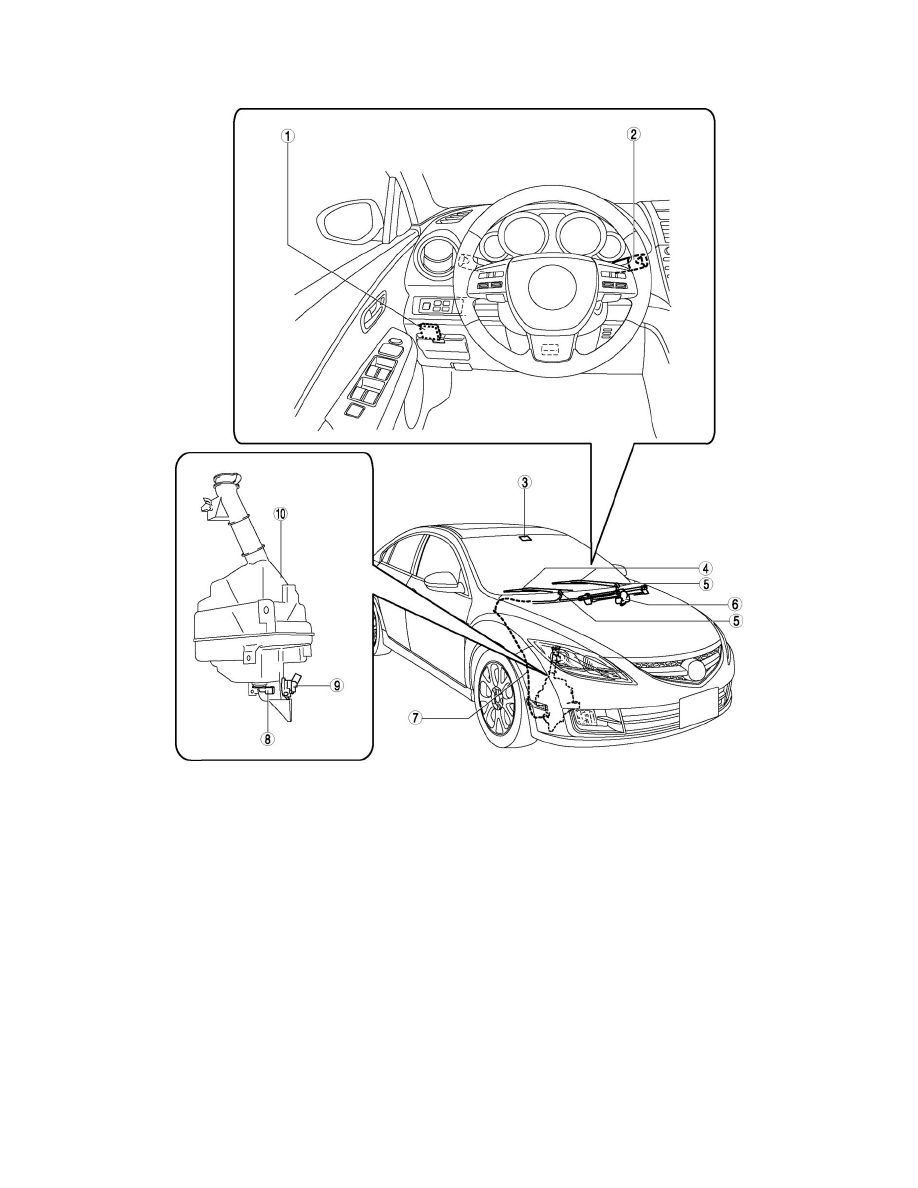 Mazda 6 Wiper Switch Component Locations