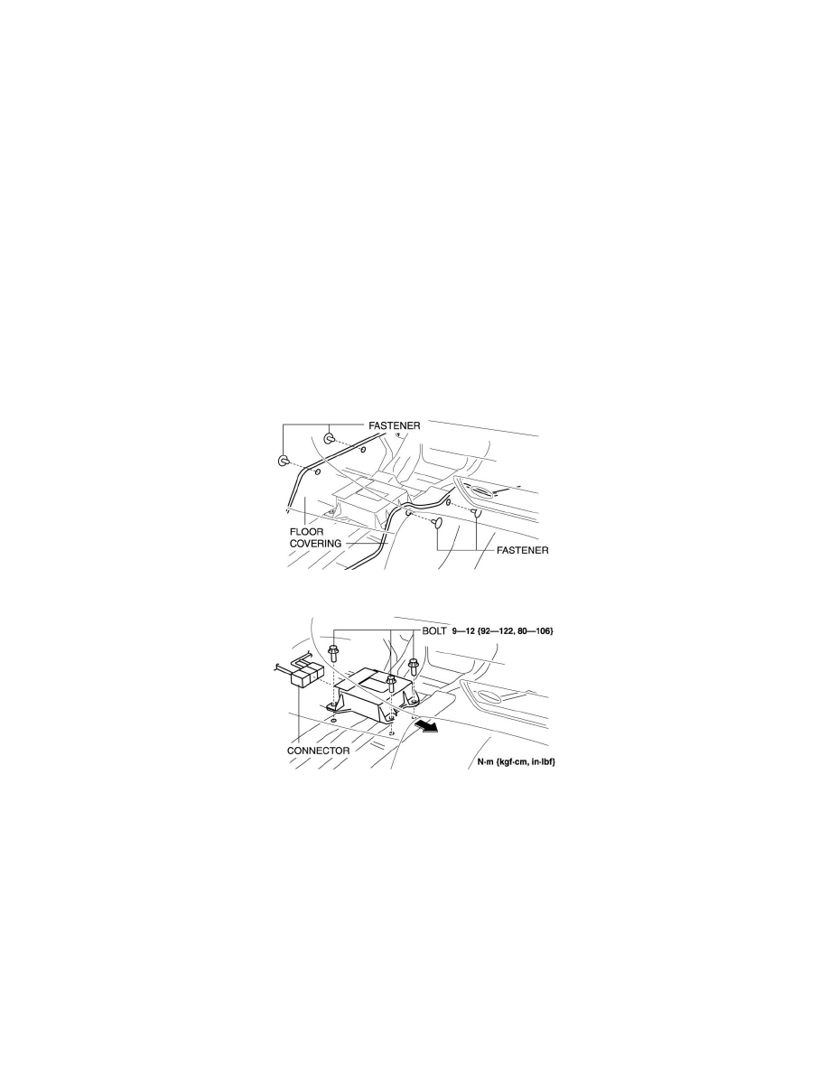 Mazda 3 Service Manual: Air Bag Module And Pre Tensioner Seat Belt Deployment Procedures Standard Deployment Control System Mazda 3 Service Manual: Air Bag Module And Pre Tensioner Seat Belt Deployment Procedures Standard Deployment Control System