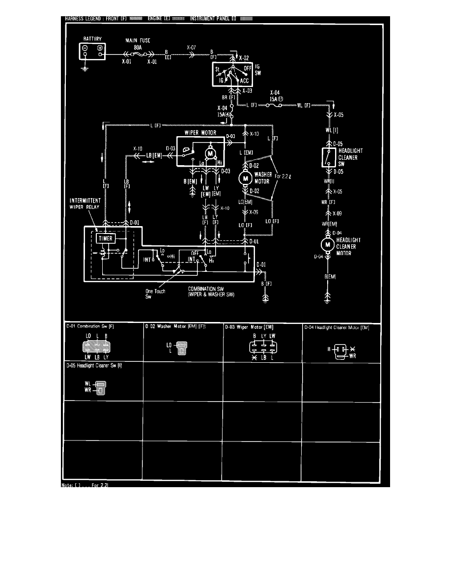 Wiper Motor Wiring Diagram Mazda Navajo