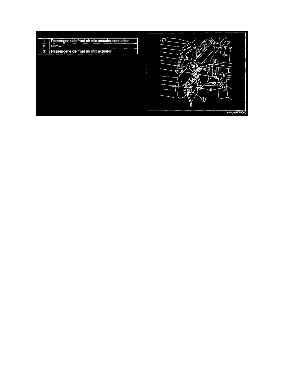 Mazda 3 Service Manual: Air Intake Actuator RemovalInstallation Manual Air Conditioner Mazda 3 Service Manual: Air Intake Actuator RemovalInstallation Manual Air Conditioner