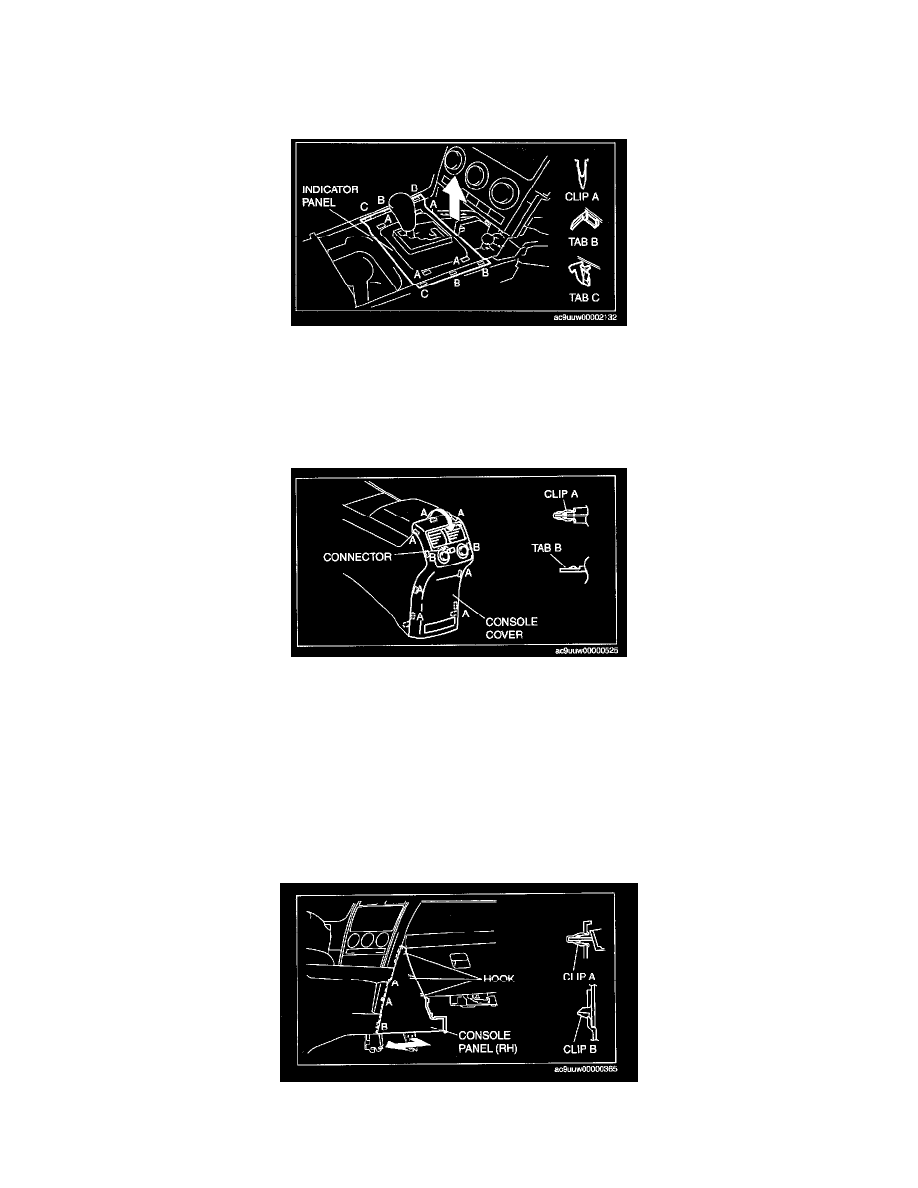 Mazda 3 Service Manual: Center Panel RemovalInstallation Mazda 3 Service Manual: Center Panel RemovalInstallation