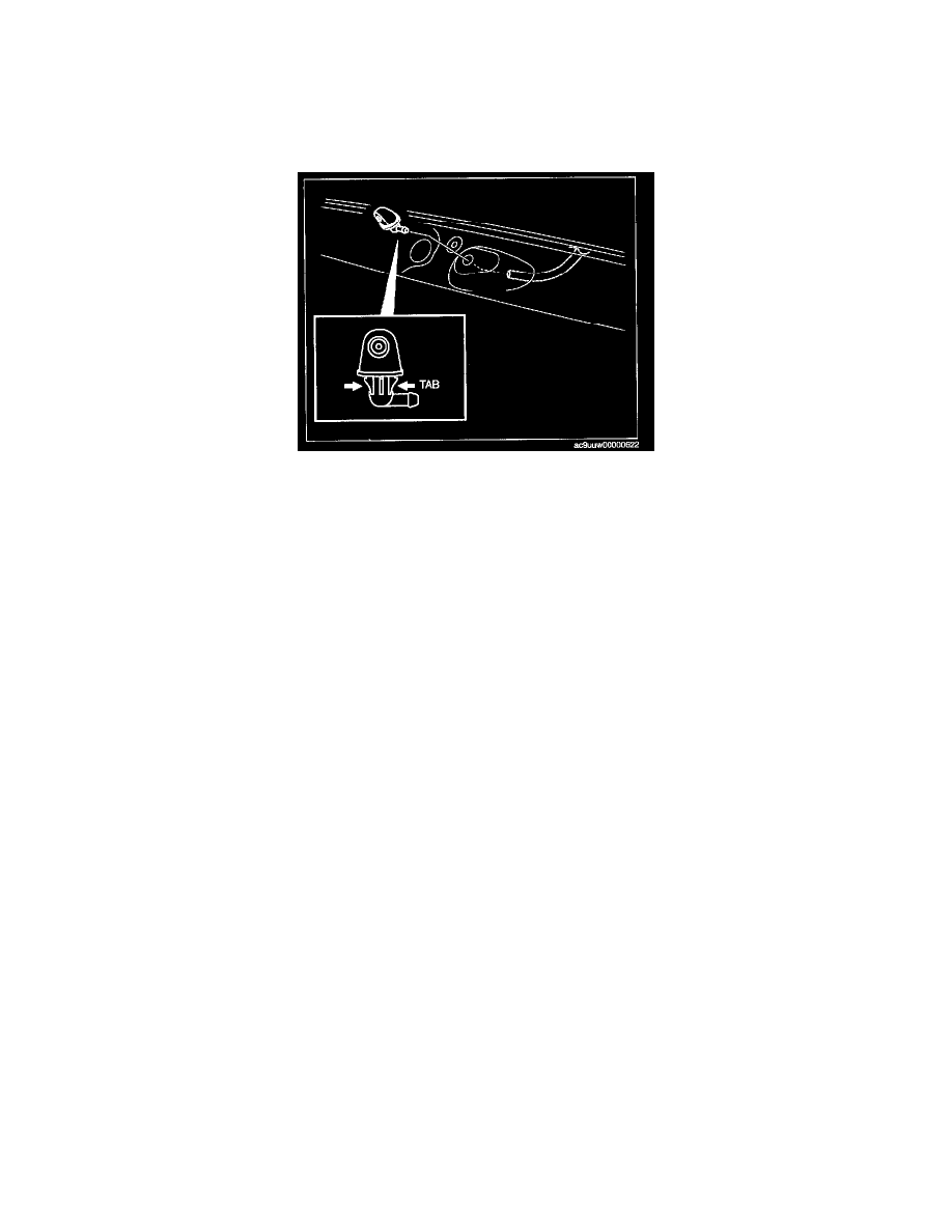 Mazda 3 Service Manual: Rear Washer Nozzle Adjustment Mazda 3 Service Manual: Rear Washer Nozzle Adjustment