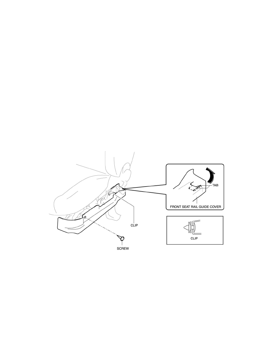 Mazda 3 Service Manual: Front Seat Slide Adjuster RemovalInstallation Mazda 3 Service Manual: Front Seat Slide Adjuster RemovalInstallation