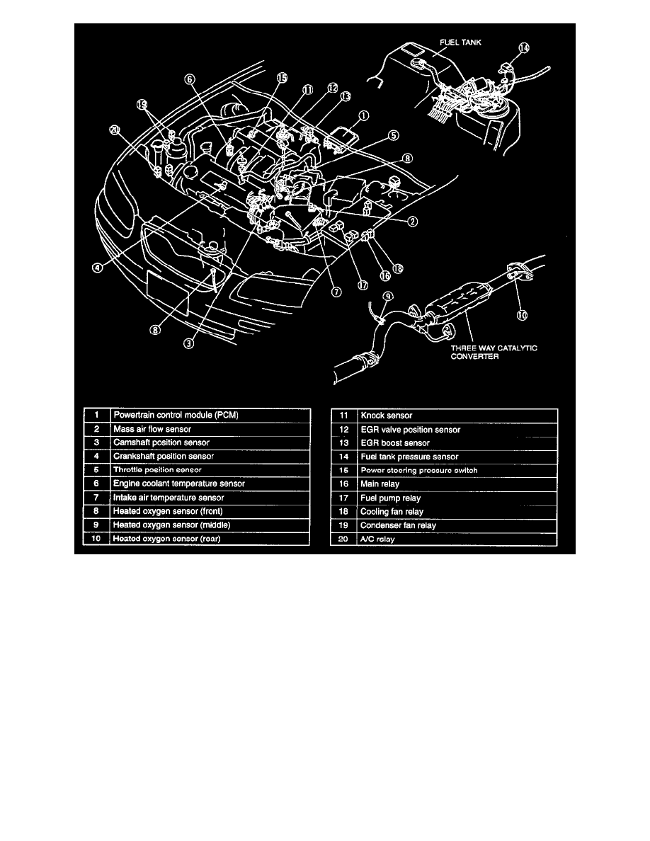 Mazda Service and Repair Manuals > Millenia V62.5L DOHC (1999