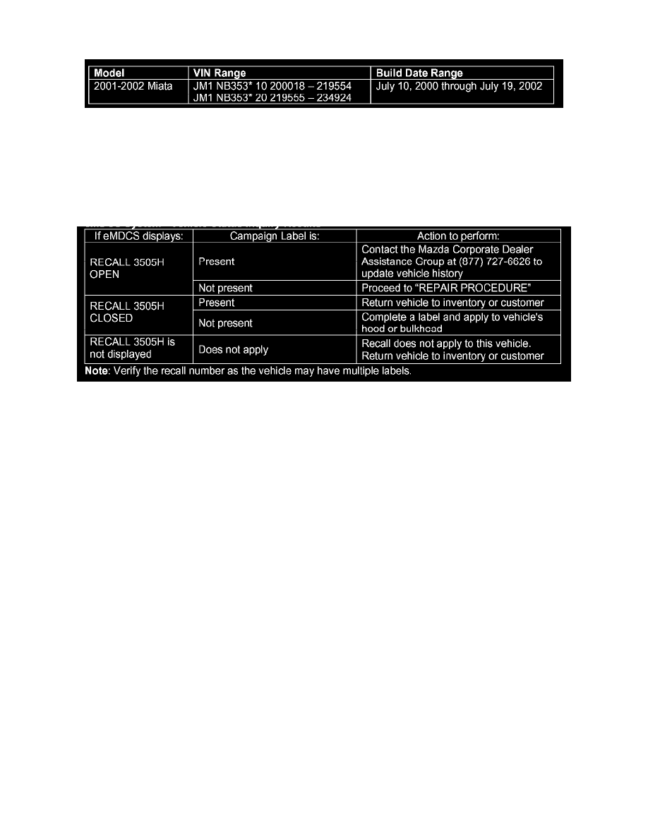 Powertrain Management > Computers and Control Systems > Engine Control Module > Component Information > Technical Service Bulletins > Recalls for Engine ...